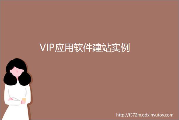VIP应用软件建站实例