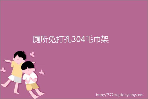 厕所免打孔304毛巾架