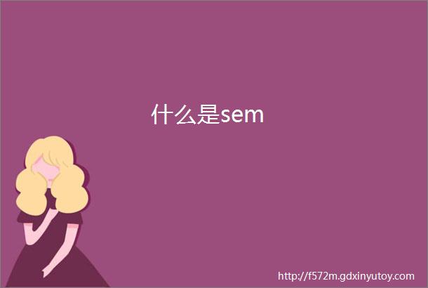 什么是sem