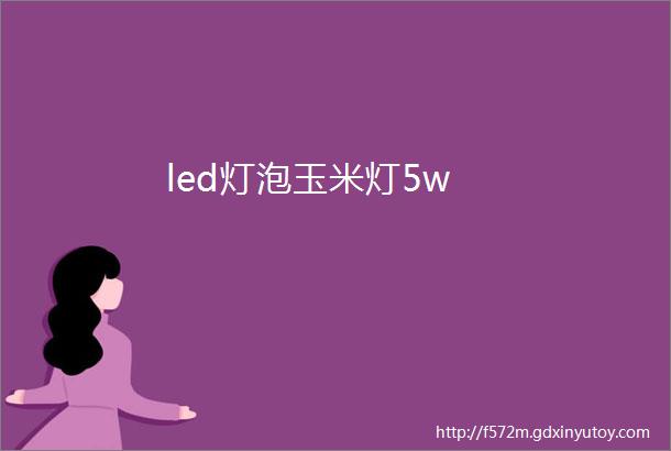 led灯泡玉米灯5w