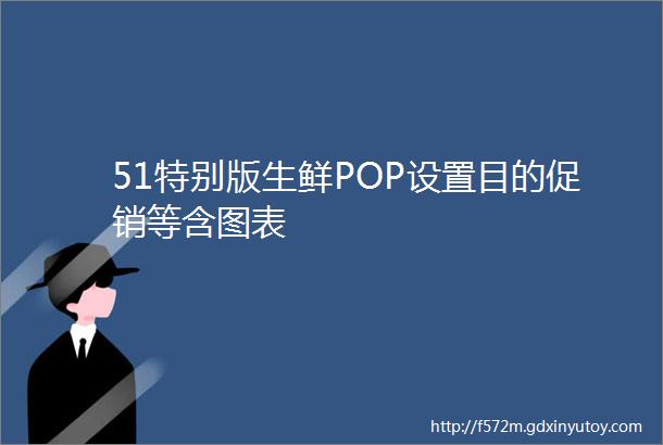 51特别版生鲜POP设置目的促销等含图表