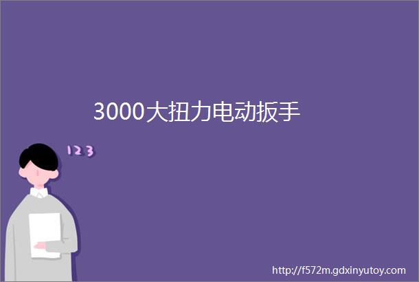 3000大扭力电动扳手