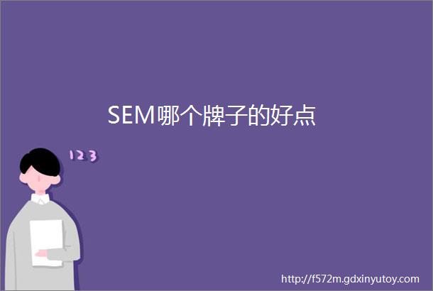 SEM哪个牌子的好点