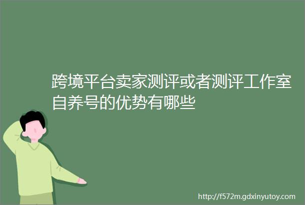 跨境平台卖家测评或者测评工作室自养号的优势有哪些